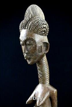 Art Africain African Tribal Arte Ancienne Statue Kulango Koulango 48,5 Cms