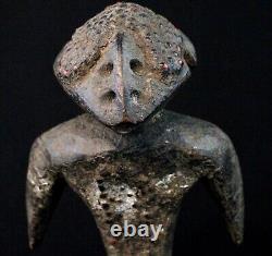 Art Africain Afrique Tribal Ancienne Statue Rituelle Losso sur Socle 26,5 Cms