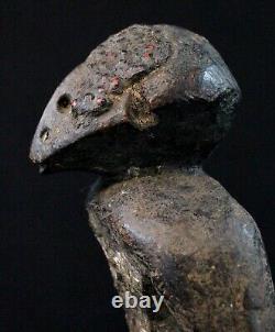 Art Africain Afrique Tribal Ancienne Statue Rituelle Losso sur Socle 26,5 Cms