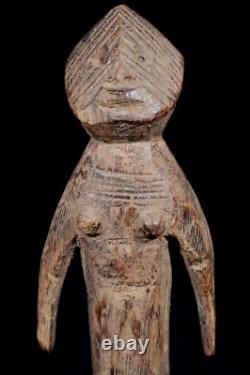 Art Africain Afrique Tribal Ancienne Statue Rituelle Losso sur Socle 36,5 Cms