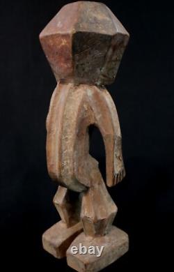 Art Africain Afrique Tribal Ancienne Statue en Bois Kela Cubiste RDC 27 Cms