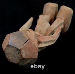 Art Africain Afrique Tribal Ancienne Statue en Bois Kela Cubiste RDC 27 Cms