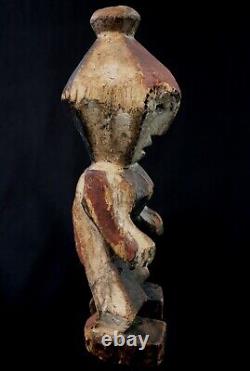Art Africain Afrique Tribal Classique Ancienne Statue Kela Cubiste RDC 34 Cms