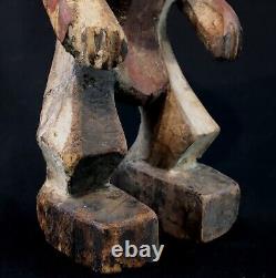 Art Africain Afrique Tribal Classique Ancienne Statue Kela Cubiste RDC 34 Cms