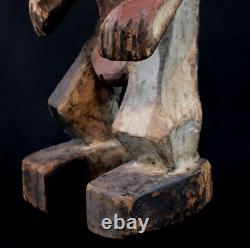 Art Africain Afrique Tribal Classique Ancienne Statue Kela Cubiste RDC 34 Cms