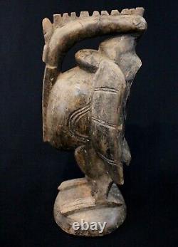 Art Africain Ancien Calao Kalao Senoufo Senufo Hornbill Côte d'Ivoire 28 Cms