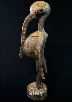 Art Africain Ancien Calao Kalao Senoufo Senufo Hornbill Côte d'Ivoire 59 Cms