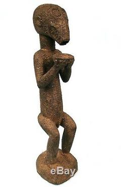 Art Africain Ancien et Authentique Singe Mendiant Mbotumbo Baoulé 68 Cms +++