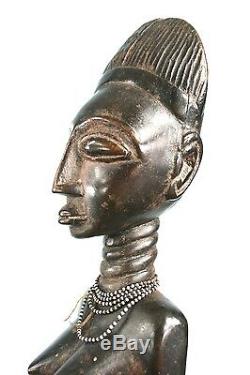 Art Africain Ancienne Figure d'Ancêtre Agni Anyi Côte d'ivoire 35 Cms ++++