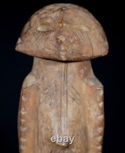 Art Africain Ancienne Statue Rituelle Losso sur Socle Ex Collection 27 Cms