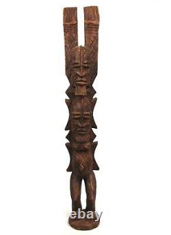 Art Africain Ancienne Statue Tellem Dogon Couple Superposé 68 Cms ++++++++