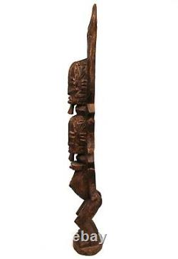Art Africain Ancienne Statue Tellem Dogon Couple Superposé 68 Cms ++++++++