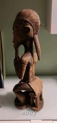 Art Africain /Art Premier Sculpture /Statue Baoulé ancienne /Cote D' Ivoire