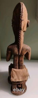 Art Africain /Art Premier Sculpture /Statue Baoulé ancienne /Cote D' Ivoire