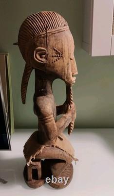 Art Africain /Art Premier Sculpture /Statue Baoulé ancienne /Cote D' Ivoire