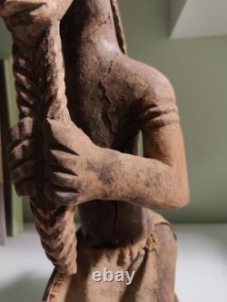 Art Africain /Art Premier Sculpture /Statue Baoulé ancienne /Cote D' Ivoire