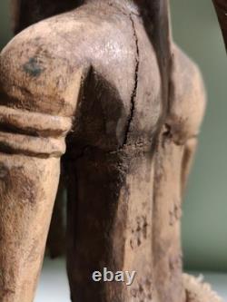Art Africain /Art Premier Sculpture /Statue Baoulé ancienne /Cote D' Ivoire