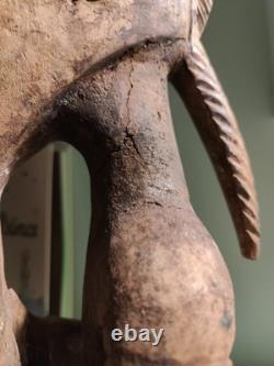 Art Africain /Art Premier Sculpture /Statue Baoulé ancienne /Cote D' Ivoire