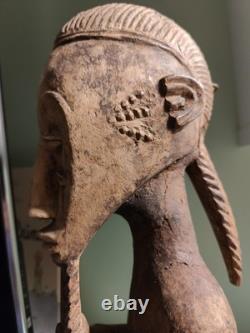 Art Africain /Art Premier Sculpture /Statue Baoulé ancienne /Cote D' Ivoire