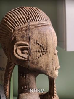 Art Africain /Art Premier Sculpture /Statue Baoulé ancienne /Cote D' Ivoire