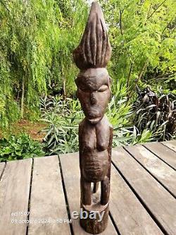 Art Africain Arts Premiers Ancien Fétiche, sculpture sur bois, faite à la main