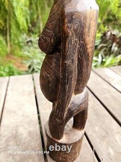 Art Africain Arts Premiers Ancien Fétiche, sculpture sur bois, faite à la main