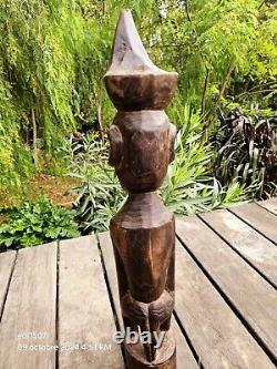 Art Africain Arts Premiers Ancien Fétiche, sculpture sur bois, faite à la main