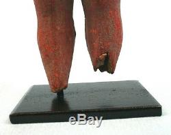 Art Africain Très Ancien Colon Baoulé Sculpture TOP Pièce Soclée 25 Cms