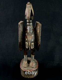 Art Africain Tribal Ancien Calao Oiseau Senoufo Senufo Démontable 41 Cms +++