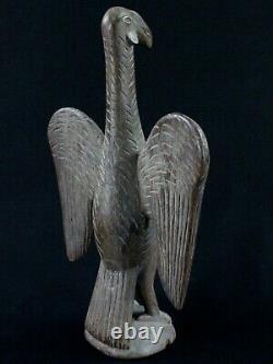 Art Africain Tribal Ancien Oiseau Ethnie Fon African wooden Bird 35 Cms ++