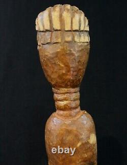 Art Africain Tribal Ancienne et Authentique Statue Agni Anyi sur Socle 30 Cms