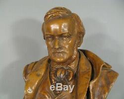Atelier Goldscheider Vienne Sculpture Terre Cuite Buste Ancien Richard Wagner