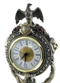 Atlas Titan Horloge Décor Sculpture Figurine Statue Ancienne Finition Bronze 15