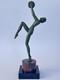Authentique Ancienne Sculpture Femme Danseuse Bronze Art D&eacute;co Leverrier Fayral