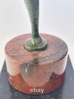 Authentique ancienne SCULPTURE FEMME DANSEUSE BRONZE Art Déco LEVERRIER FAYRAL