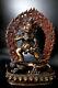 Bouddha Ancienne Sculpture Mahakala Bronze Polychrome Tibet Buddhism Buddha 28cm