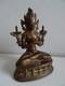 Bouddha Ancienne Statue En Bronze Divinité Inde Hindouisme