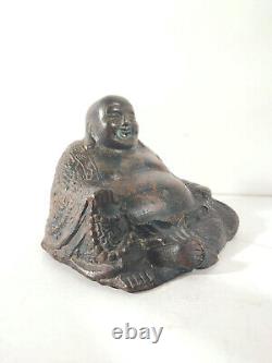 Bouddha Budai en Bronze / 1368-1644 Chine Ming / Statue Sculpture Chinois Ancien