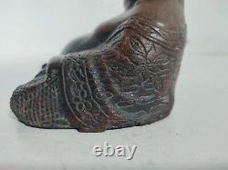 Bouddha Budai en Bronze / 1368-1644 Chine Ming / Statue Sculpture Chinois Ancien