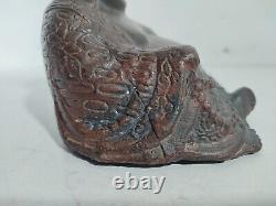 Bouddha Budai en Bronze / 1368-1644 Chine Ming / Statue Sculpture Chinois Ancien