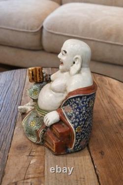 Bouddha Rieur Ancien Céramique Chine Feng Shui Statue 16 cm Bouddha Rieur Ancien Céramique Chine Feng Shui Statue 16 cm