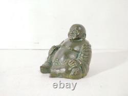 Bouddha Rieur en Bronze / 19th Chine Qing / Statue Sculpture Chinois Ancien