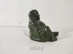 Bouddha Rieur en Bronze / 19th Chine Qing / Statue Sculpture Chinois Ancien