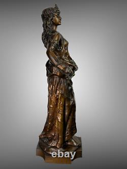 Bronze Ancien Patiné Salomé Signé Charles Octave Levy 1820 / 1899 De 55 CM