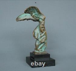 Bronze Ancien Victoire De Samothrace Le Verrier Éditeur- Art Déco