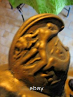 Bronze Buste Dieu Mythologie Grecque Zeus Statue Ancienne De Caractere