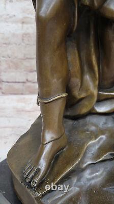 Bronze Sculpture Statue Signée Original Dino Decarlo Homme De Ancien Royalty