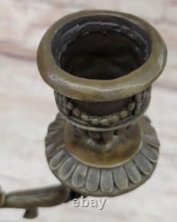 Bronze Statue De Satyre Musée Réplique Article Ancien Grec Mythologie Figurine