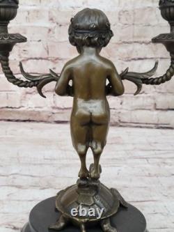 Bronze Statue De Satyre Musée Réplique Article Ancien Grec Mythologie Figurine