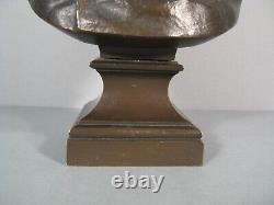 Buste Adolphe Thiers Sculpture Bronze Ancien Signé Bulio